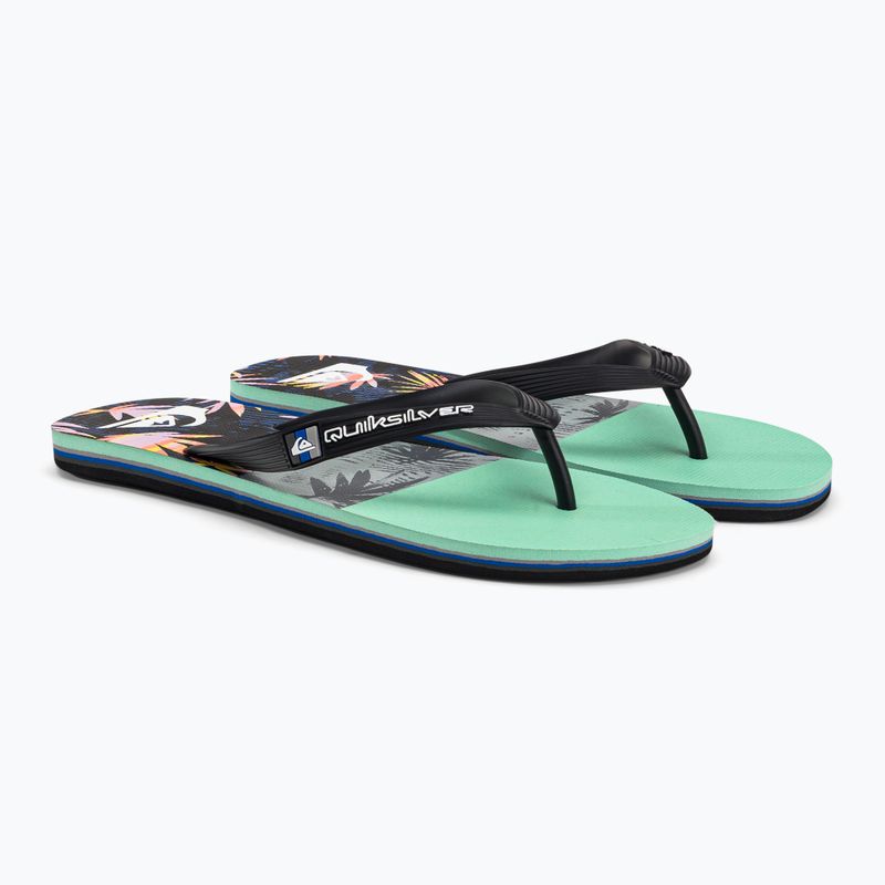 Infradito Quiksilver Molokai Panel uomo nero/blu/grigio 4