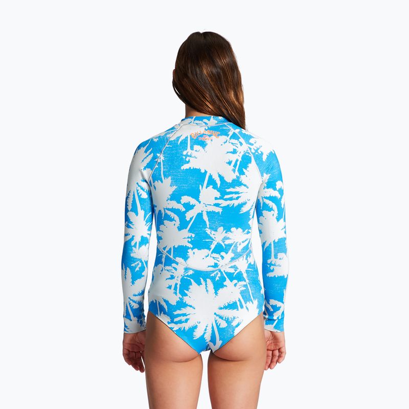 Costume da bagno Billabong Salty Dayz Light LS Spring blue hawaii da donna 2