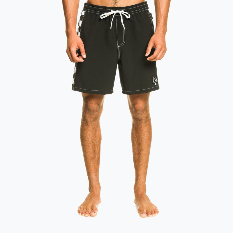 Pantaloncini da bagno Quiksilver Original Arch Volley 17" da uomo, nero 2