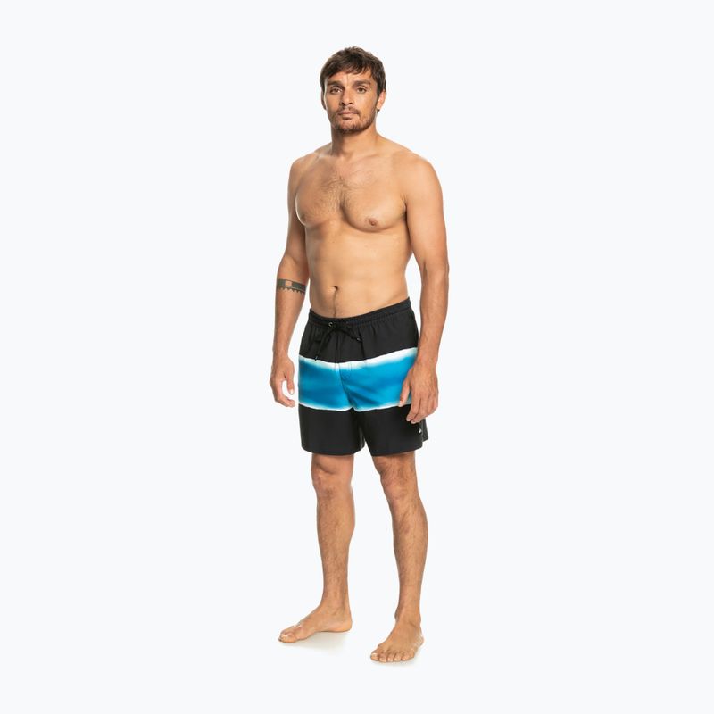 Pantaloncini da bagno Quiksilver Surfsilk Air-Brush Volley da uomo 17" nero 2