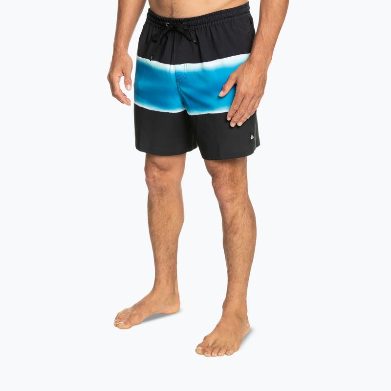 Pantaloncini da bagno Quiksilver Surfsilk Air-Brush Volley da uomo 17" nero 4