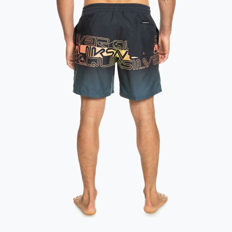 Pantaloncini da bagno Quiksilver Everyday Wordblock Volley 17" da uomo, nero 3