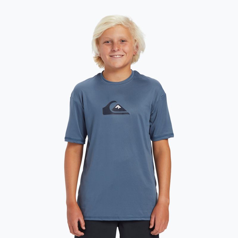 Maglietta da bagno Quiksilver Solid Streak SS Y bearing sea per bambini 3