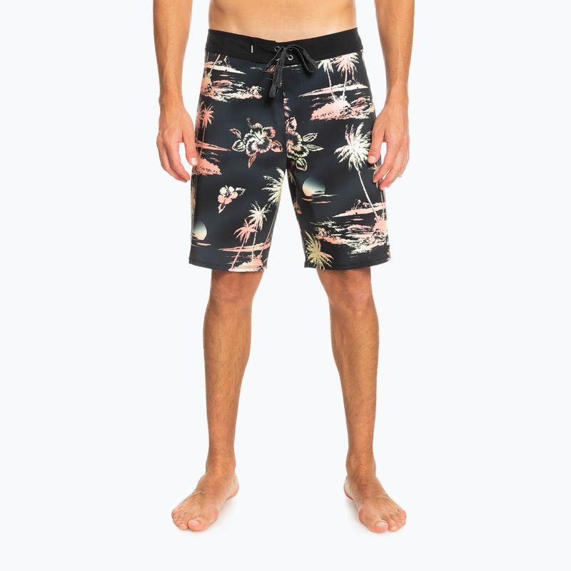 Pantaloncini da bagno Quiksilver Surfsilk da uomo QS 69 19" nero 2