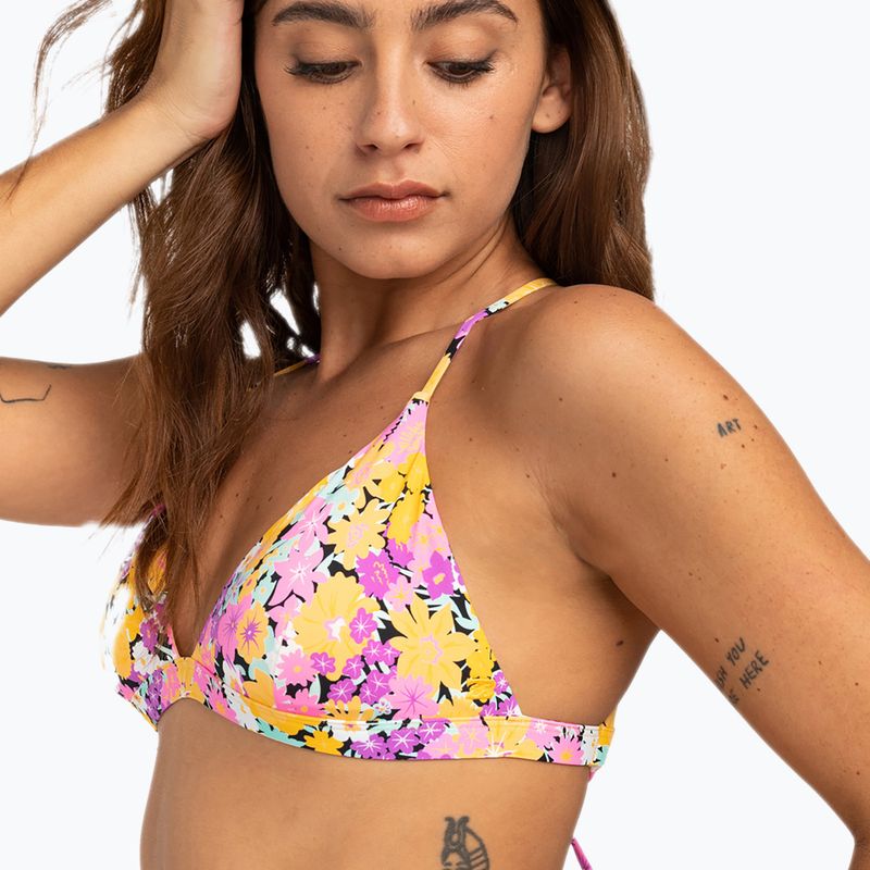 Top del costume da bagno Billabong Sol Searcher con incrocio di fiori sulla schiena 4