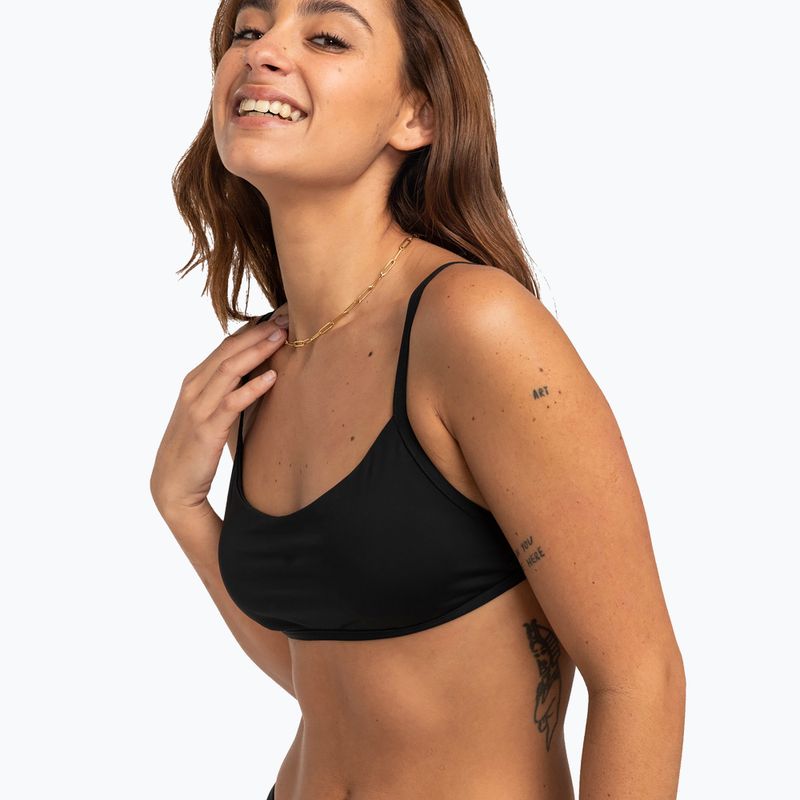 Billabong Sol Searcher Bralette top costume da bagno ciottoli neri 3