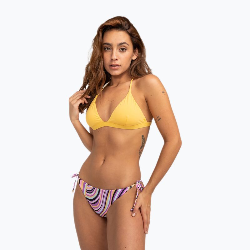 Billabong Sol Searcher Cross Back - top del costume da bagno color pesca dorato 5