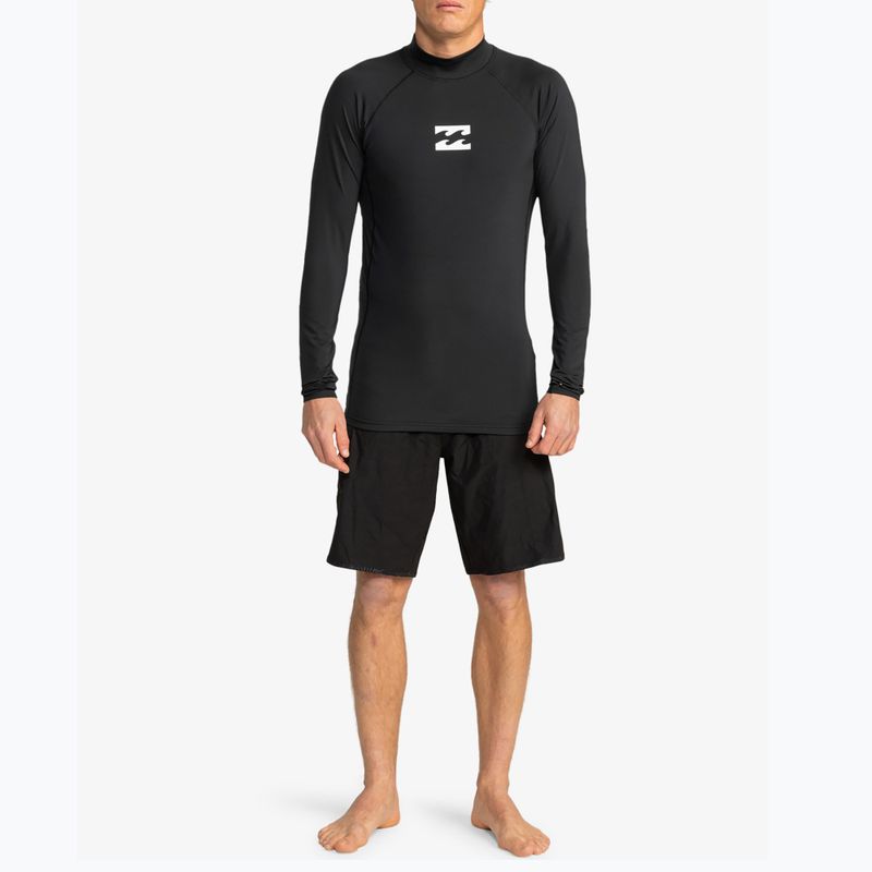 Billabong Waves All Day da uomo, manica lunga da nuoto, nero 2