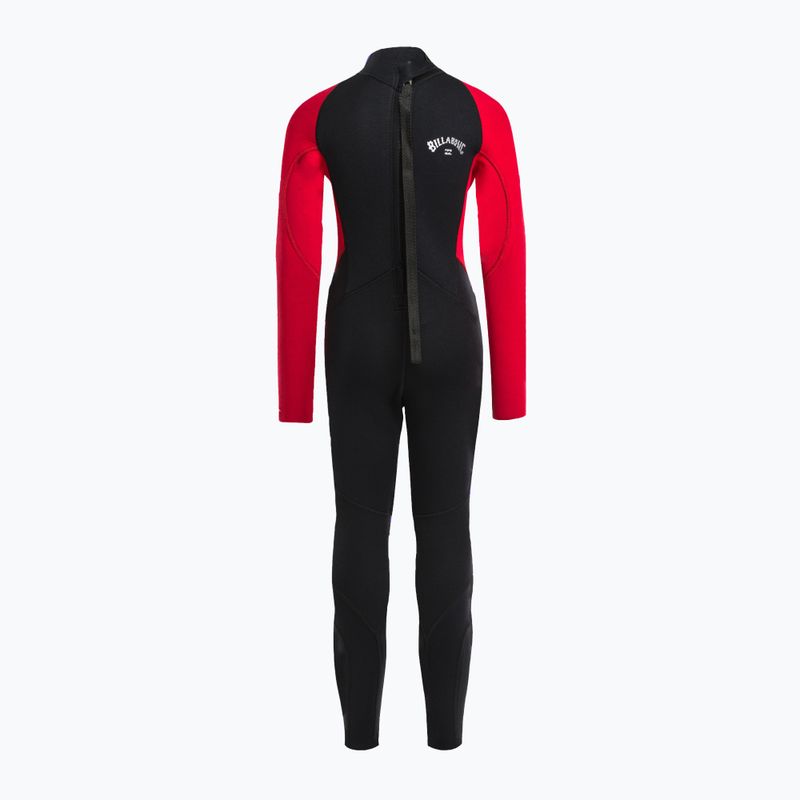 Bambini Billabong 3/2 Ragazzi Intruder Swim Foam BZ FL rosso 3