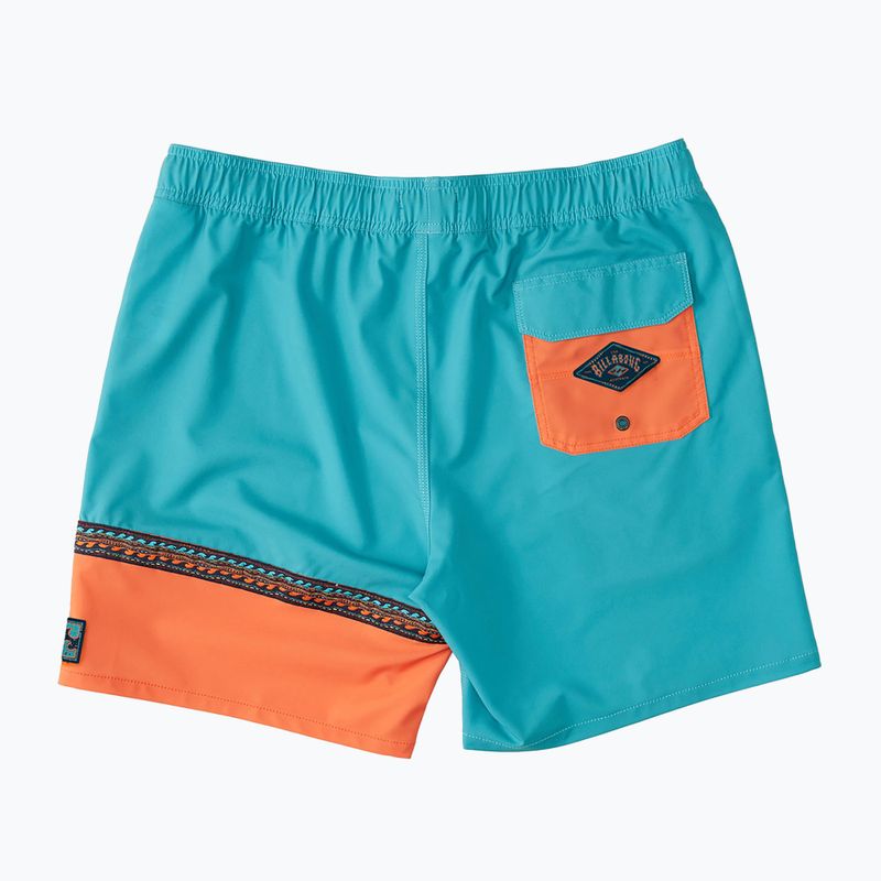 Pantaloncini da bagno Billabong Burleigh Layback da uomo, acqua 2