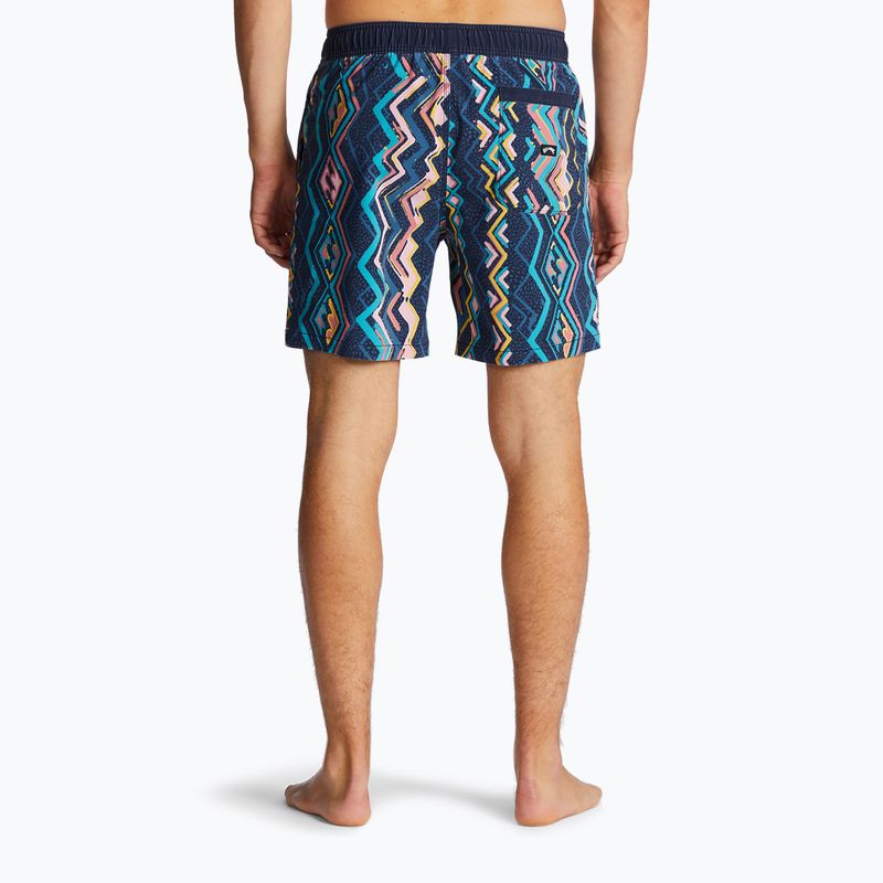 Pantaloncini da bagno Billabong Sundays Layback blu haze da uomo 4
