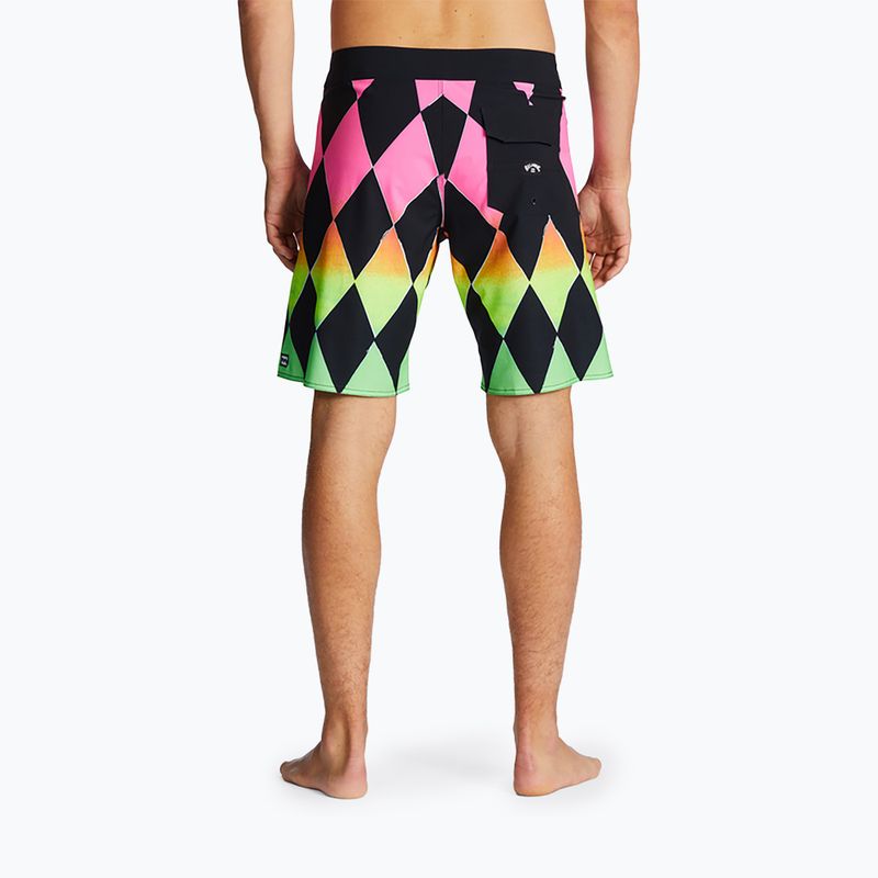 Pantaloncini da bagno Billabong Sundays Airlite neon da uomo 3