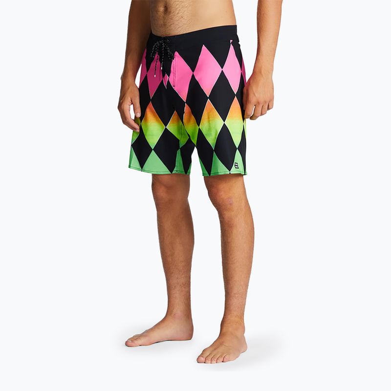 Pantaloncini da bagno Billabong Sundays Airlite neon da uomo 5