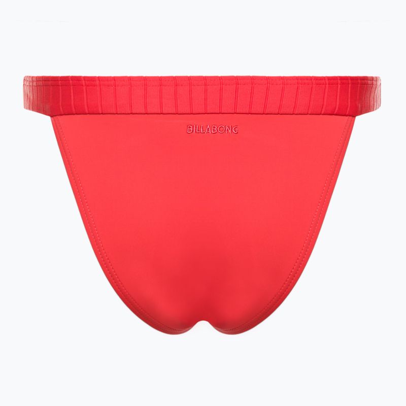 Billabong Lined Up Banded Hike slip del costume da bagno papavero brillante 2
