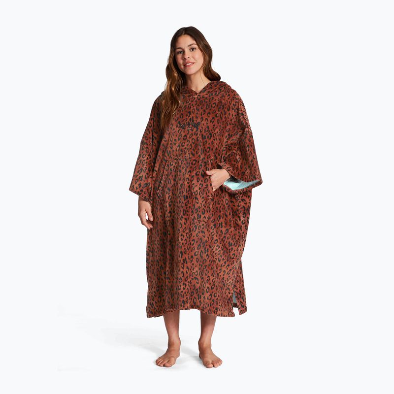 Billabong Donna Asciugamano con cappuccio poncho maculato
