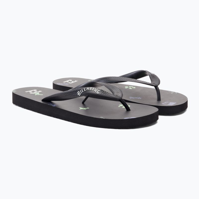 Infradito Billabong Tides da uomo, nero 4