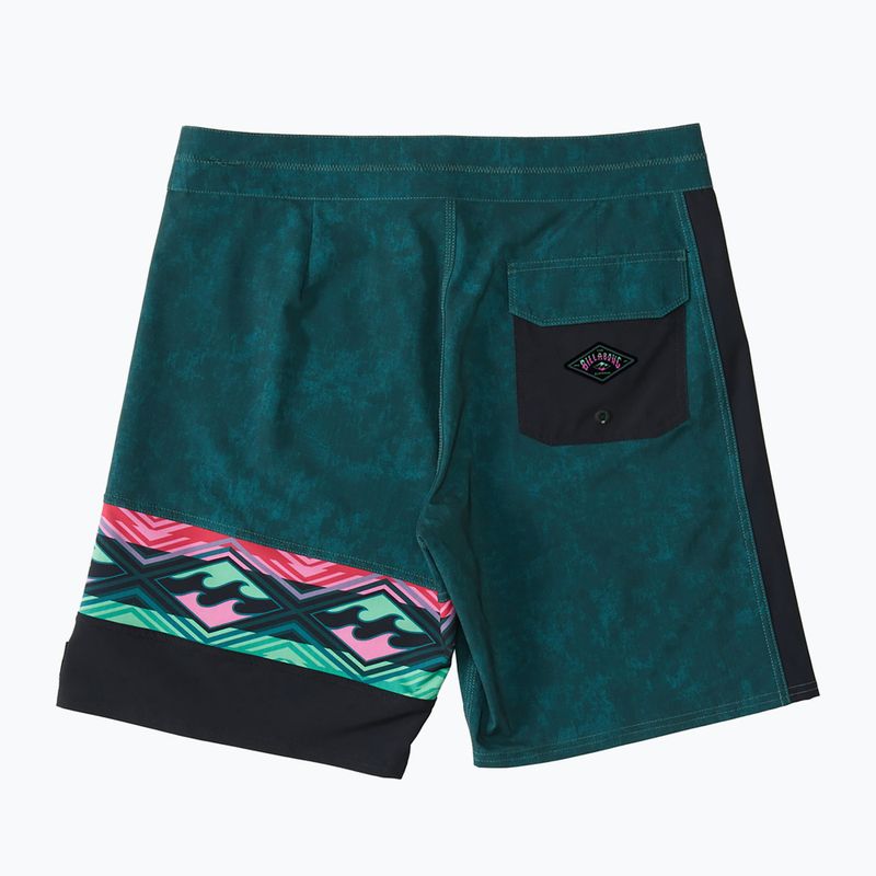 Pantaloncini da bagno Billabong Burleigh Pro forest da uomo 2