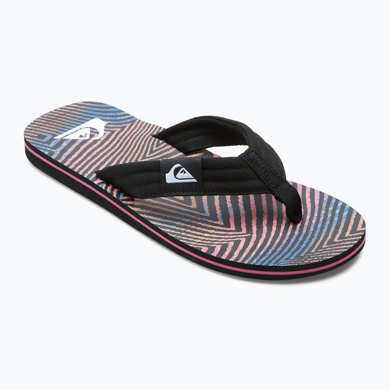 Quiksilver Molokai Layback II infradito da uomo nero/arancio/grigio 9