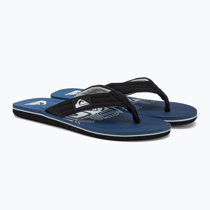 Infradito Quiksilver Molokai Layback II da uomo blu/bianco/blu 4