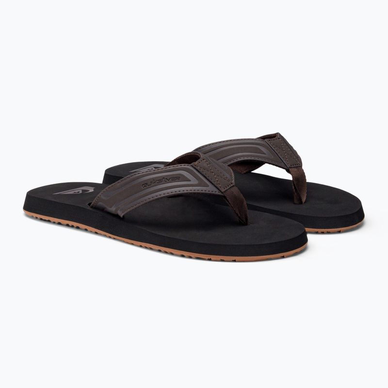 Infradito Quiksilver Monkey Wrench Core marrone per uomo 4