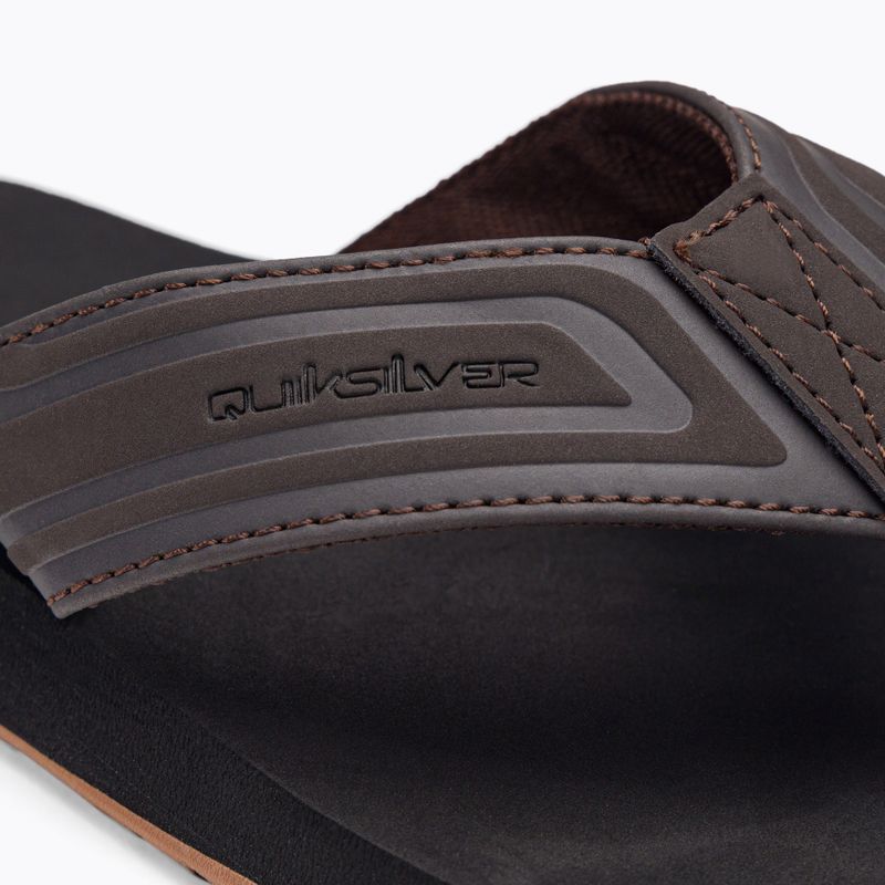 Infradito Quiksilver Monkey Wrench Core marrone per uomo 7