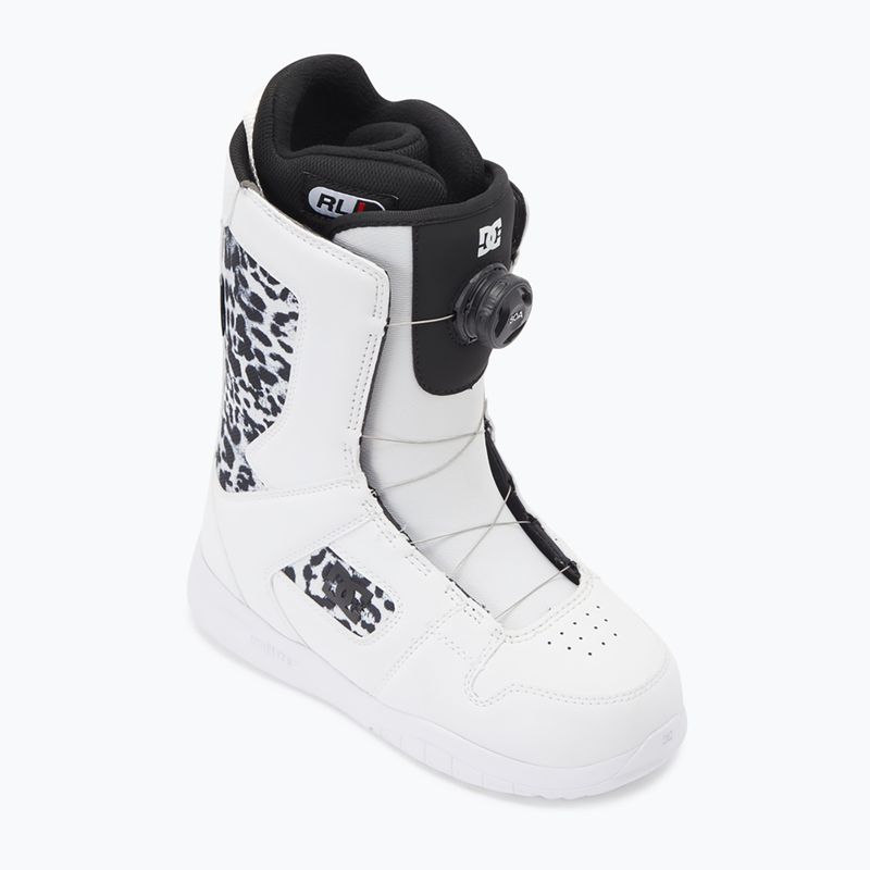 Scarponi da snowboard da donna DC Phase Boa stampa bianco/nero 6