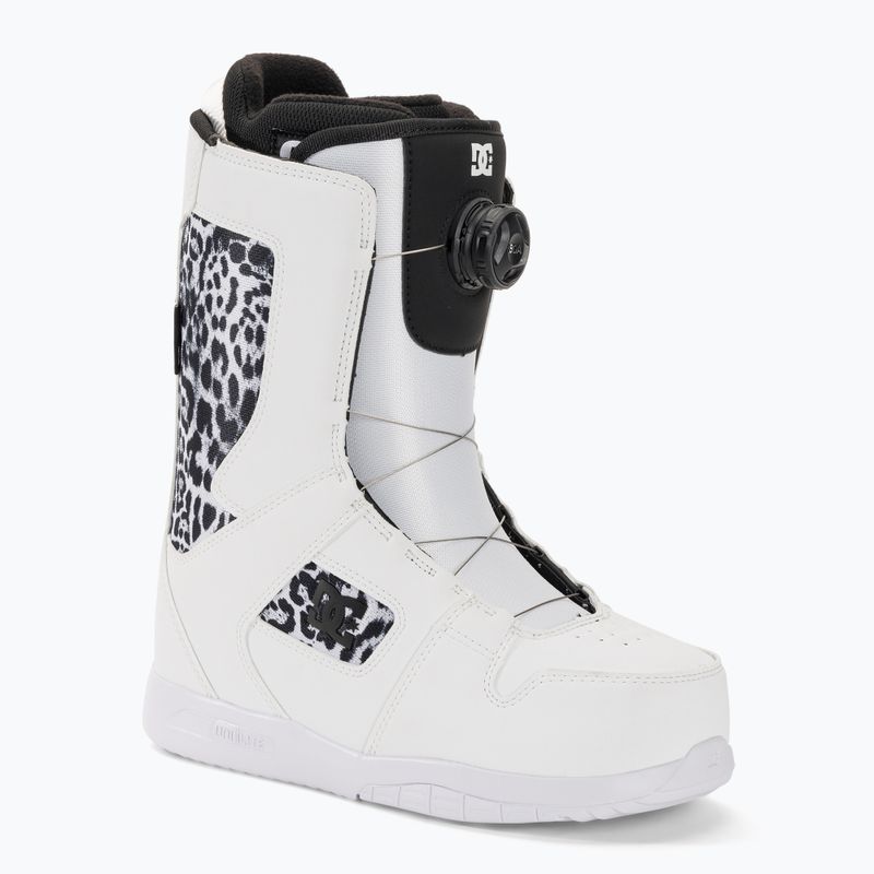 Scarponi da snowboard da donna DC Phase Boa stampa bianco/nero