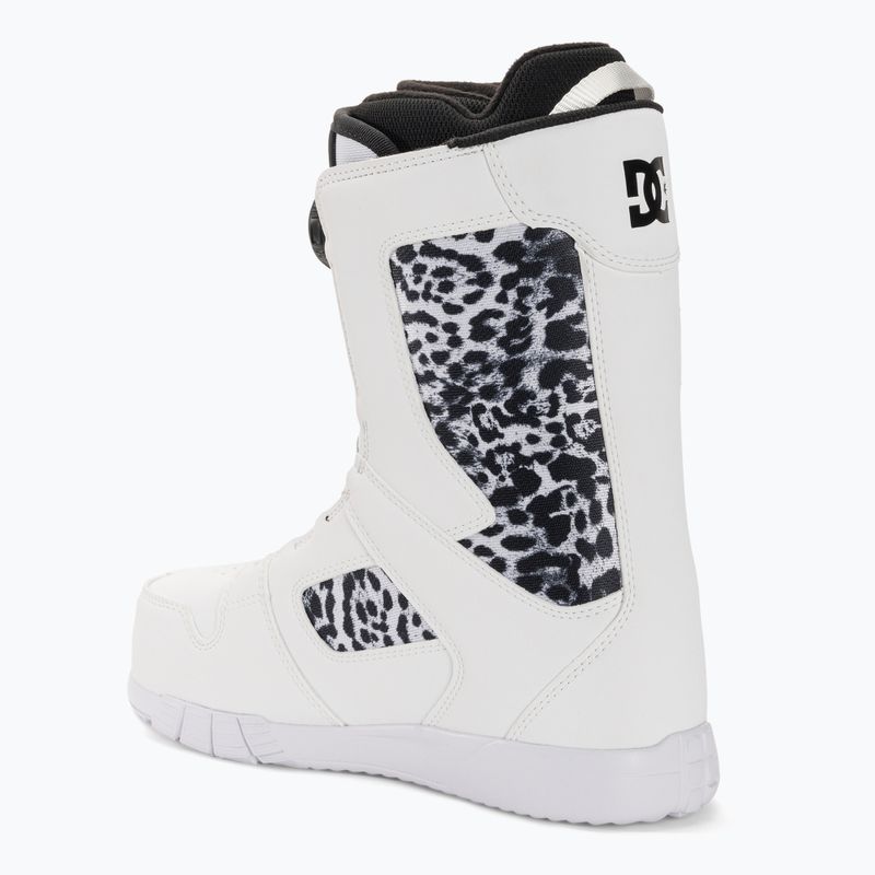 Scarponi da snowboard da donna DC Phase Boa stampa bianco/nero 2