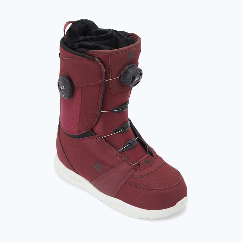 Scarponi da snowboard da donna DC Lotus wine/nero 6