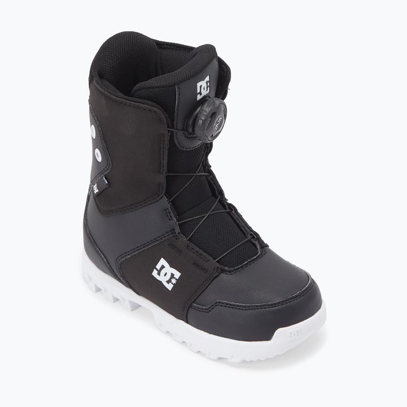 Scarponi da snowboard per bambini DC Youth Scout Jr nero/bianco 5