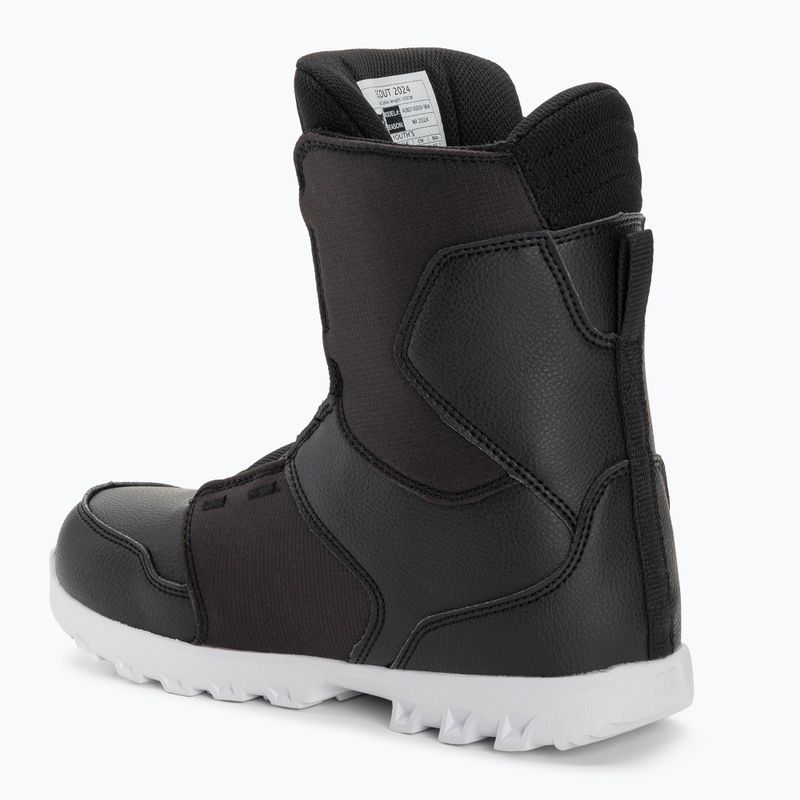 Scarponi da snowboard per bambini DC Youth Scout Jr nero/bianco 2