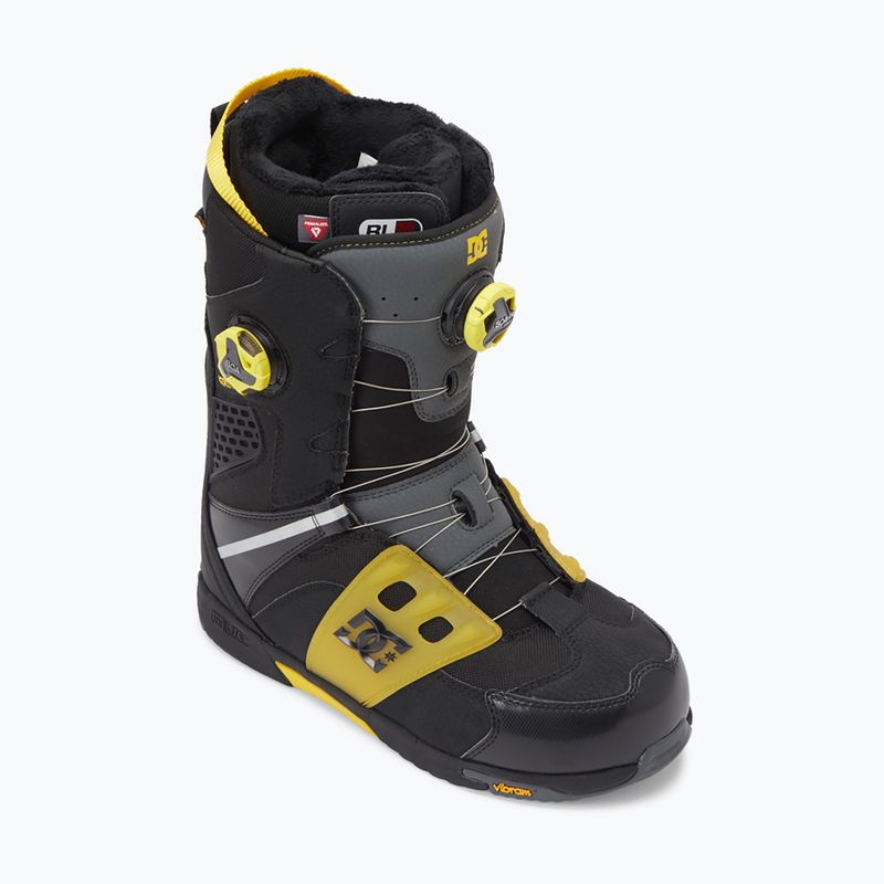 Scarponi da snowboard da uomo DC Phantom nero/giallo 6