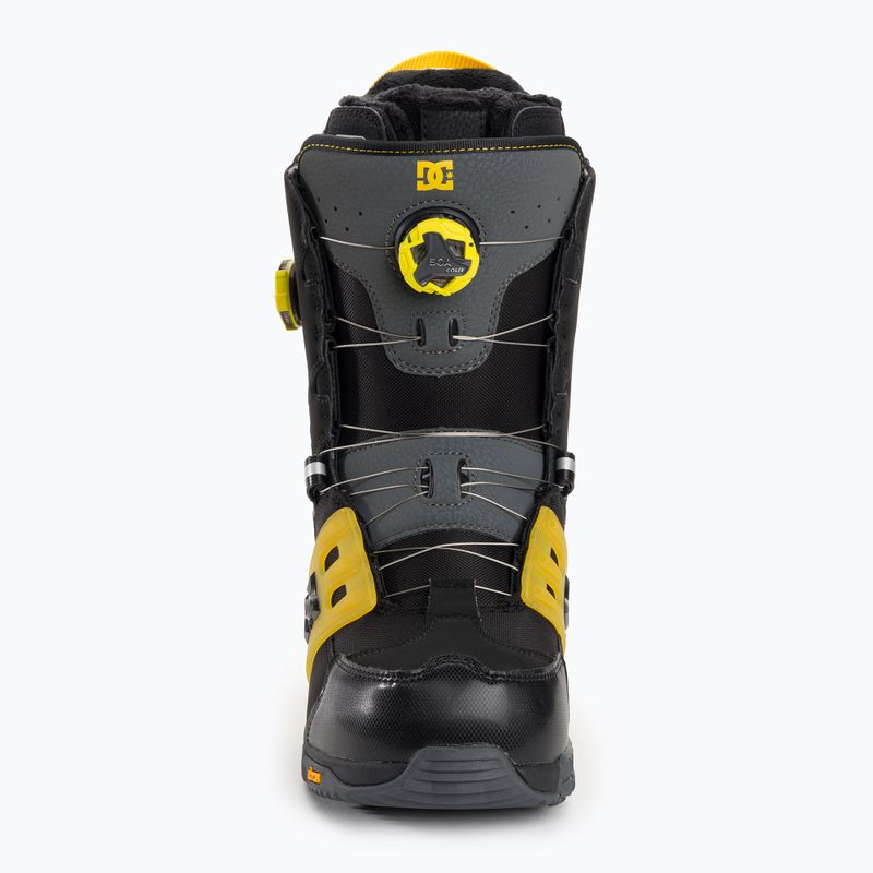 Scarponi da snowboard da uomo DC Phantom nero/giallo 3