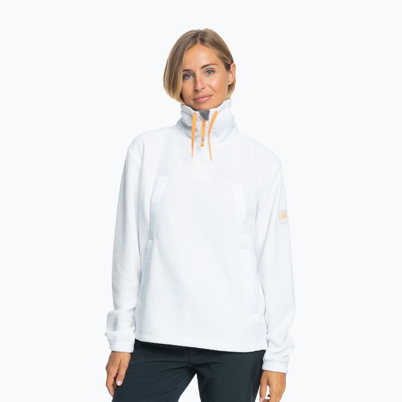 Felpa donna ROXY Chloe Kim Layer bianco brillante