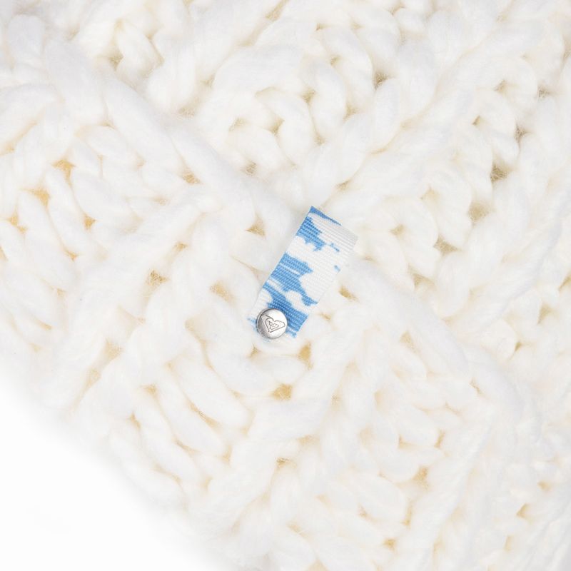 Berretto invernale da donna ROXY Chloe Kim Beanie bianco brillante 4