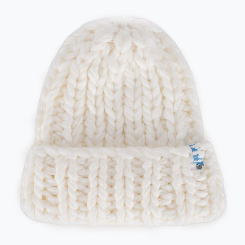 Berretto invernale da donna ROXY Chloe Kim Beanie bianco brillante 5