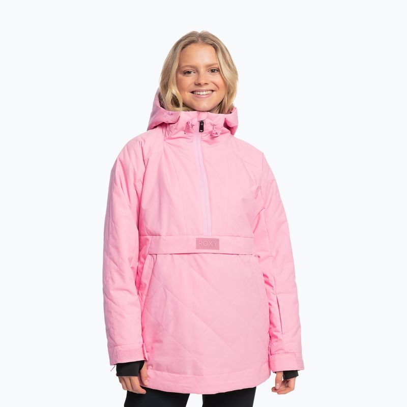 Giacca da snowboard da donna ROXY Radiant Lines Overhead rosa glassa
