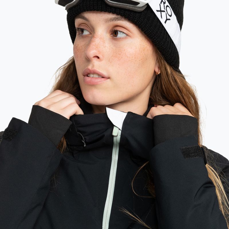 Giacca da snowboard da donna ROXY Peakside nero vero 4