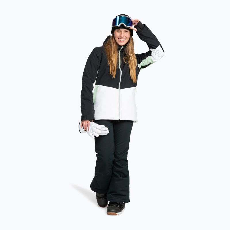 Giacca da snowboard da donna ROXY Peakside nero vero 9