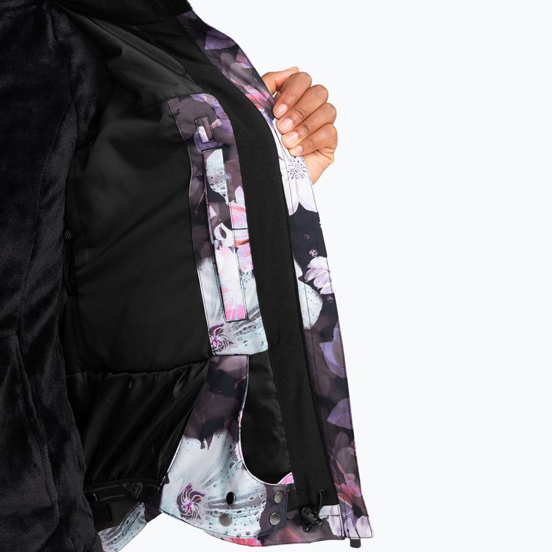 Giacca da snowboard donna ROXY Jet Ski true black blurry flower 7