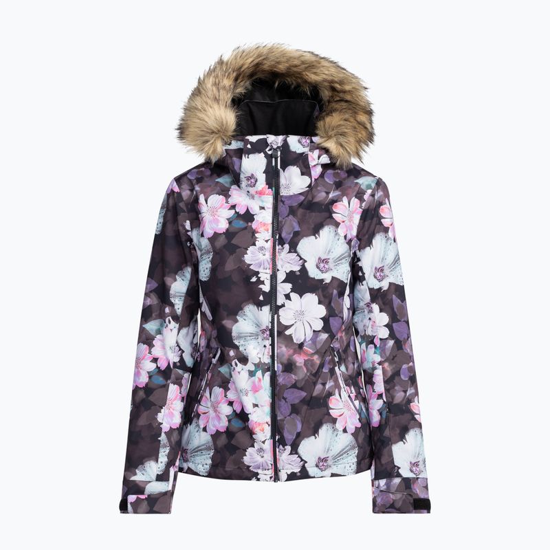 Giacca da snowboard donna ROXY Jet Ski true black blurry flower 10
