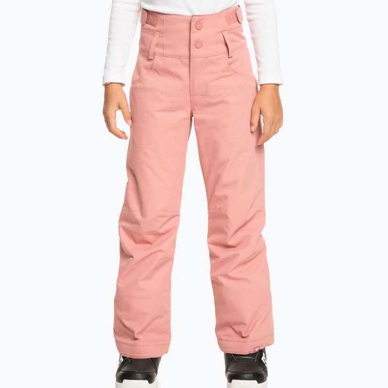 Pantaloni da snowboard per bambini ROXY Diversion Girl dusty rose