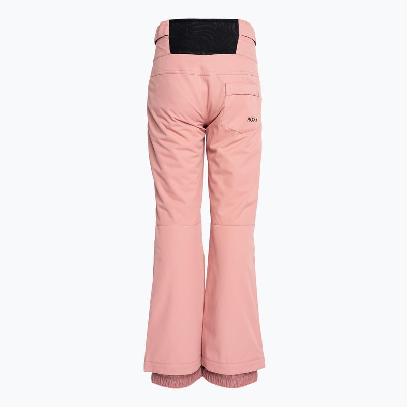 Pantaloni da snowboard per bambini ROXY Diversion Girl dusty rose 4