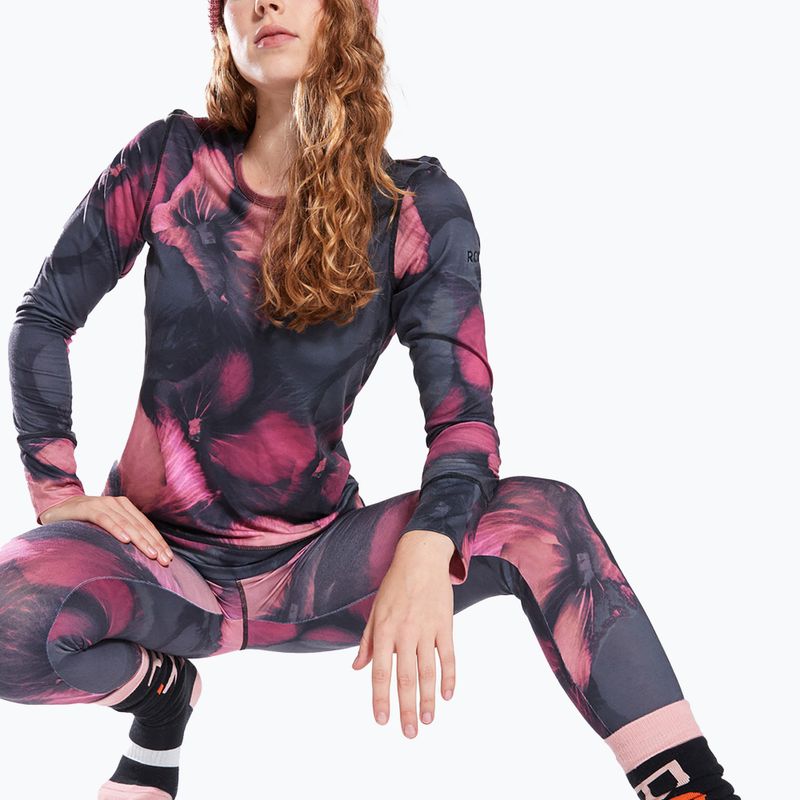 Maglia termica da donna ROXY Daybreak Top true black pansy pansy 4