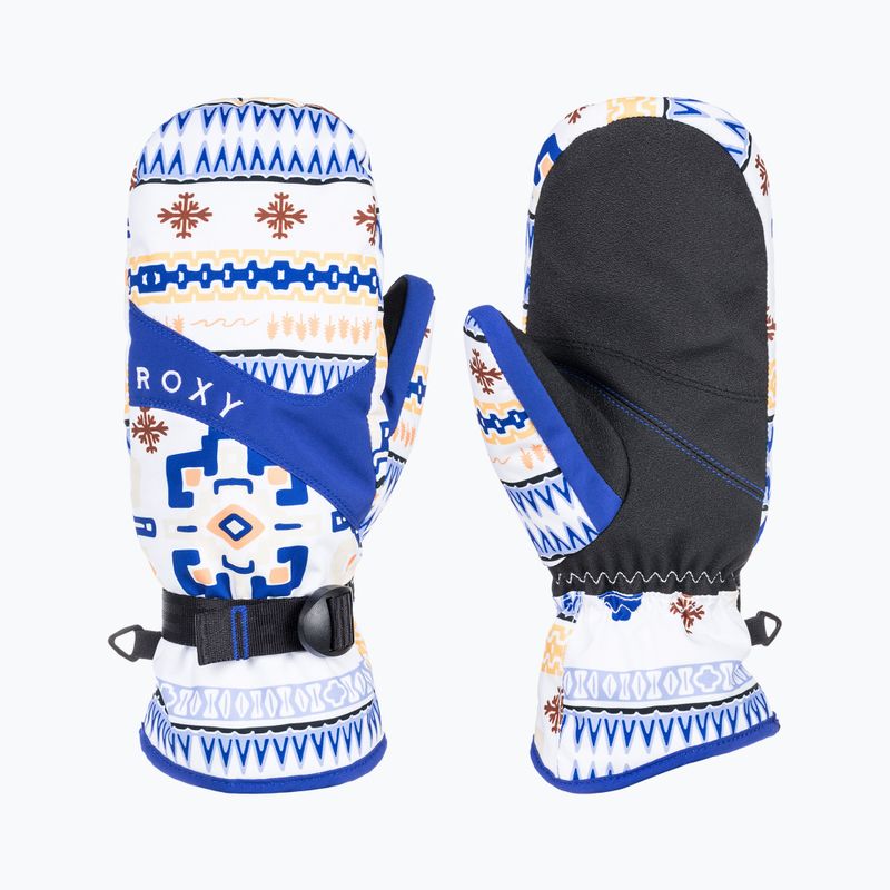 Guanti da snowboard da donna ROXY Jetty Mitt bianco brillante chandall