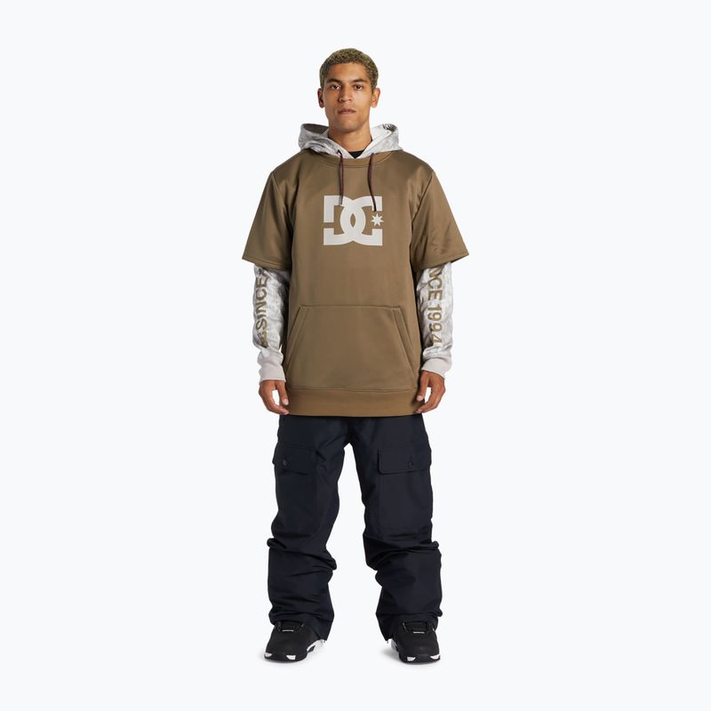 Felpa da snowboard DC Dryden sand stone da uomo 2