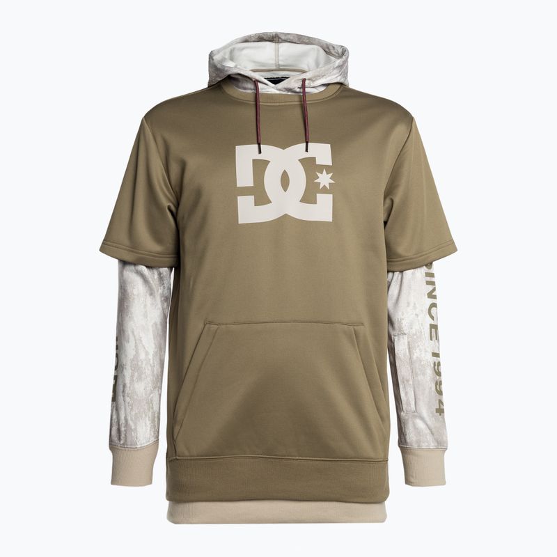 Felpa da snowboard DC Dryden sand stone da uomo 6