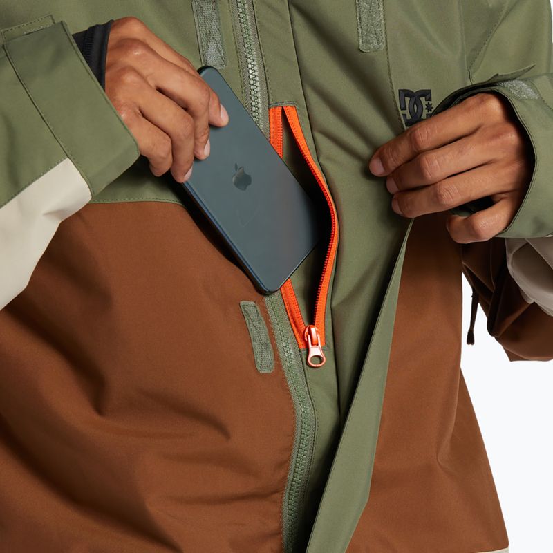 Giacca da snowboard DC Defy four leaf clover da uomo 3