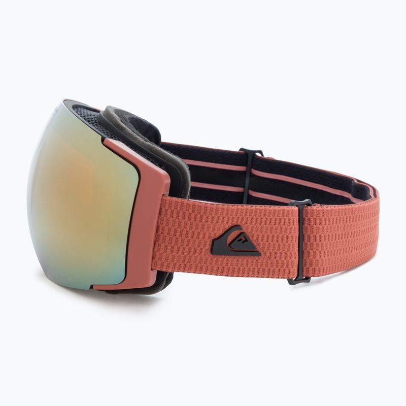 Quiksilver Greenwood S3 black redwood/clux gold mi occhiali da snowboard 4