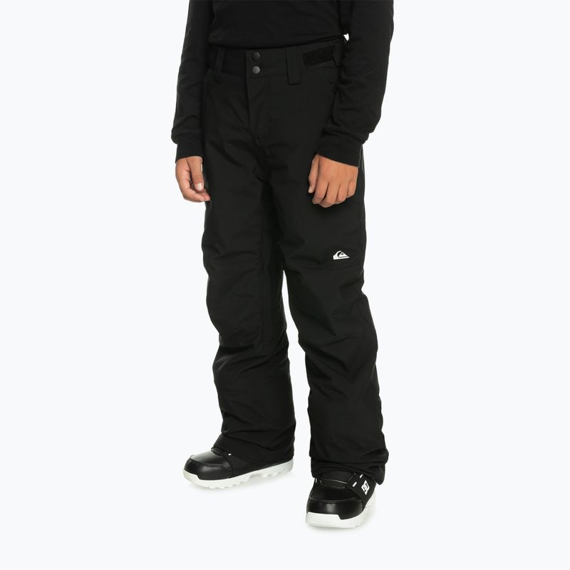 Pantaloni da snowboard Quiksilver Estate Youth da bambino nero vero 2